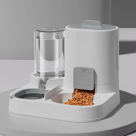 Automatic Gravity Fed Cat Water Dispenser and Feeder